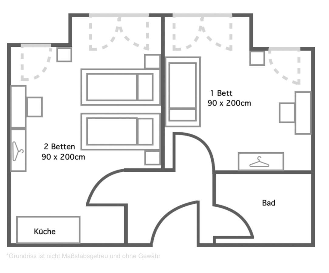 2 Zimmer Apartment Mit Bis Zu 4 Einzelbetten In Der Land Of Living Кельхайм Экстерьер фото